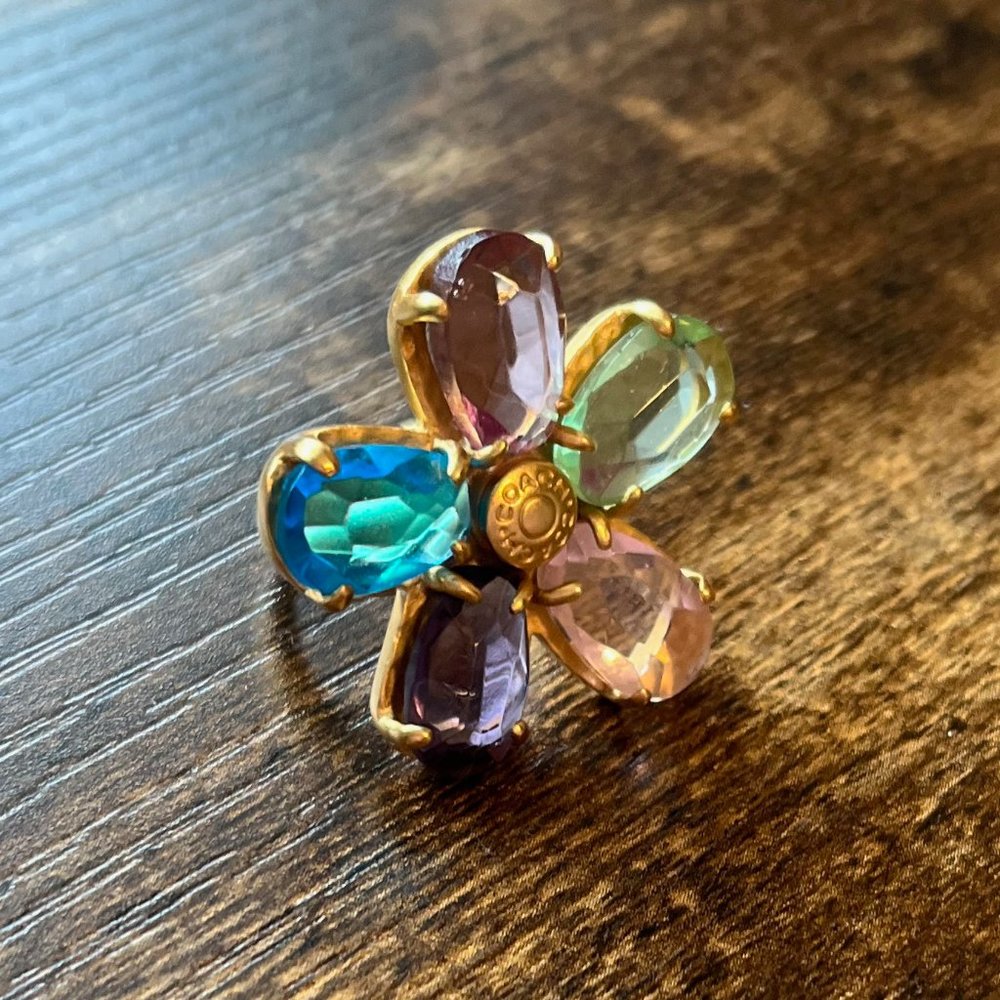 Coach Multicolor Flower Ring - image 2